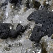 Digenite with Pyrite and Quartz