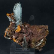 Baryte with Calcite and limonite