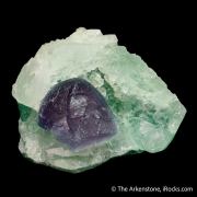 Fluorite (curved crystal habit) on Fluorite