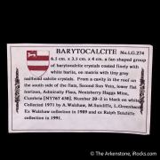 Barytocalcite with Calcite