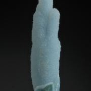 Chrysocolla - stalactitic with Quartz overgrowth