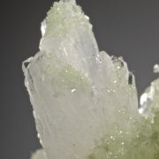 Vesuvianite with Aragonite and possibly Pectolite