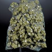Pyromorphite on Malachite