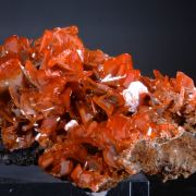 Wulfenite - thin habit bright red