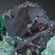 Cuprite with Malachite, Plancheite etc.