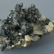 Apatite with Tetrahedite and Pyrite