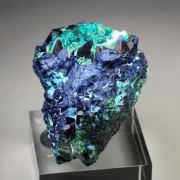 SHATTUCKITE pseudomorph after DIOPTASE after CALCITE, DIOPTASE