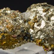 Pyrite over Chalcopyrite with Calcite