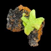 Phosphohedyphane after cerussite, desclozite