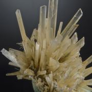 Gypsum (selenite) with Paratacamite