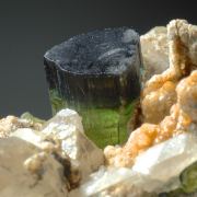 Elbaite -multicolor with Quartz, Cookeite etc.