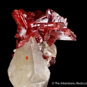 Realgar on Calcite with Picropharmacolite