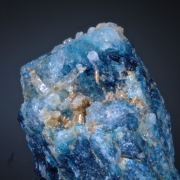 Euclase -blue crystals with Quartz