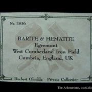 Baryte and Hematite