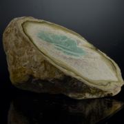 Variscite half nodule with Crandallite and Wardite