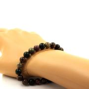 Ruby from Brazil + Ruby from Mogok, Myanmar (Burma) Bracelet 8 mm Beads. Quality 2A.