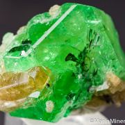 Tanzanite on Tsavorite