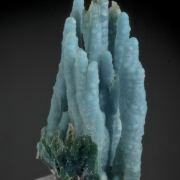 Chrysocolla - Stalactitic with Quartz coatings