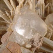 Fluorite on needle Quartz