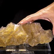 Large Yellow Fluorite w/ Chalcopyrite