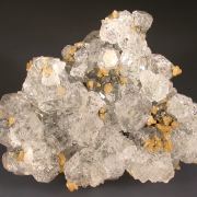 Fluorite with Siderite and Calcite