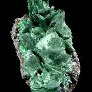 Malachite pseudomorph after azurite, goethite 
