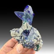 Azurite with Malachite