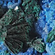 Shattuckite with Malachite