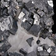 Ullmannite and Breithauptite on Calcite