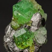 Tsavorite on Graphite