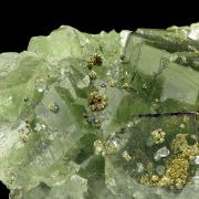 Fluorite, pyrite, calcite