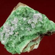 Quartz ( var. Amethyst ) on Fluorite