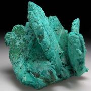 Rosasite after Malachite after Azurite (R)