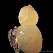 Calcite (fl) with Fluorite and Sphalerite