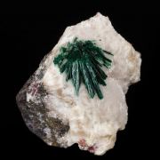 Malachite (primary) on Calcite