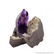 Sceptered Amethyst with Dolomite and Chalcedony