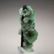 FLUORITE, TOURMALINE var. SCHORL