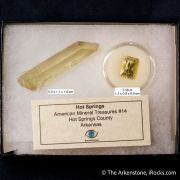 Quartz var. Citrine (natural color) (Rough & Cut set)