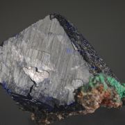 Azurite on Malachite