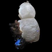 Calcite (fl) with Fluorite and Sphalerite