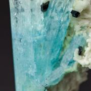Aquamarine on Feldspar