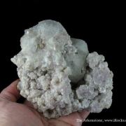 Pollucite (Fluorescent), Lepidolite, and Aquamarine