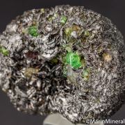 Tsavorite, Diopside on Graphite