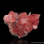 Rhodochrosite with Fluorite and Quartz