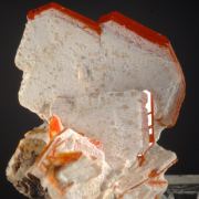 Wulfenite coated with Calcite/ Cerussite