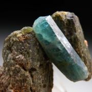 Apatite on Diopside (?)