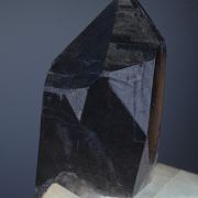 Smoky Quartz on Microcline (Amazonite)