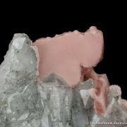 Rhodochrosite on Quartz