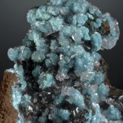 Rosasite and Calcite with Hemimorphite