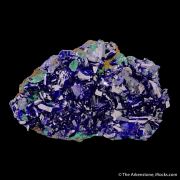 Azurite with Malachite